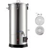 Beer Brewing Equipment, 8 Gal/30L 304 Stainless Steel Home Beer Brewer,1500W All-in-One Home Brewing Kit with Tall strainer