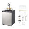 Beer Kegerator, Triple Tap Home Draft Beer Dispenser for Ball Lock, Full Size Keg Refrigerator with 5lbs CO2 Tank