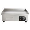 Commercial Electric Griddle, 21 x 11.8 inch, 1750W, 122-570 Fahrenheit Adjustable Temp Control