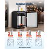 Beer Kegerator, Triple Tap Home Draft Beer Dispenser for Ball Lock, Full Size Keg Refrigerator with 5lbs CO2 Tank