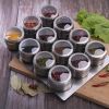 Upgrade Magnetic Spice Jars 12pcs with Wall Mounted,Stainless Steel Spice Tins with Lid and Small Holes for Sprinkle Rust Free Easy to Clean