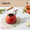 Tea Kettle, Tea Pot with Cool Touch Ergonomic Handle, Teapot Food Grade Stainless Steel, Tea Kettle Stovetop, Kettle Teapot, Whistling Tea Kettle