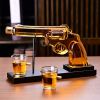 Gifts for Men Dad, 10 Oz Whiskey Gun Decanter Set + 2 Bullet Glasses - Unique Birthday Pistol Gift Ideas Daughter Son