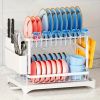 Kitchen double drain rack